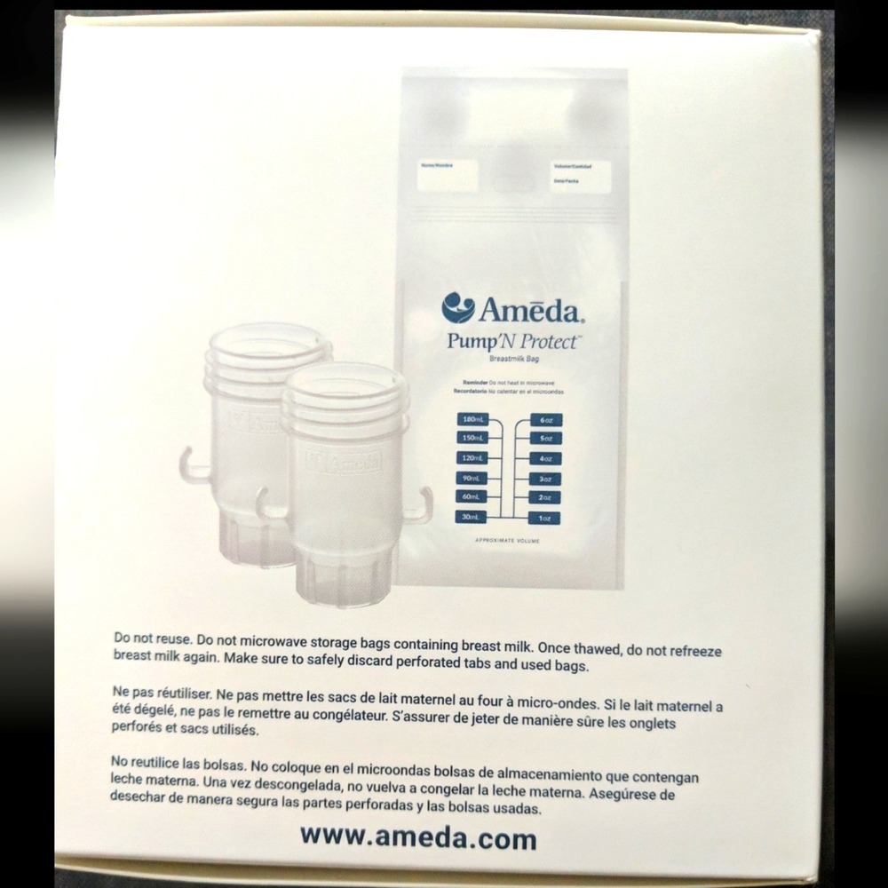 Ameda Pump&Protect Milk Storage Bags - Picture 2 of 4